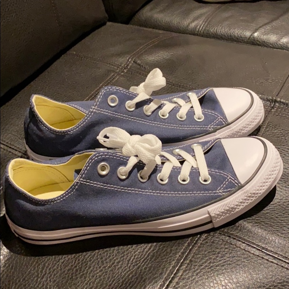 Converse low tops navy blue brand new